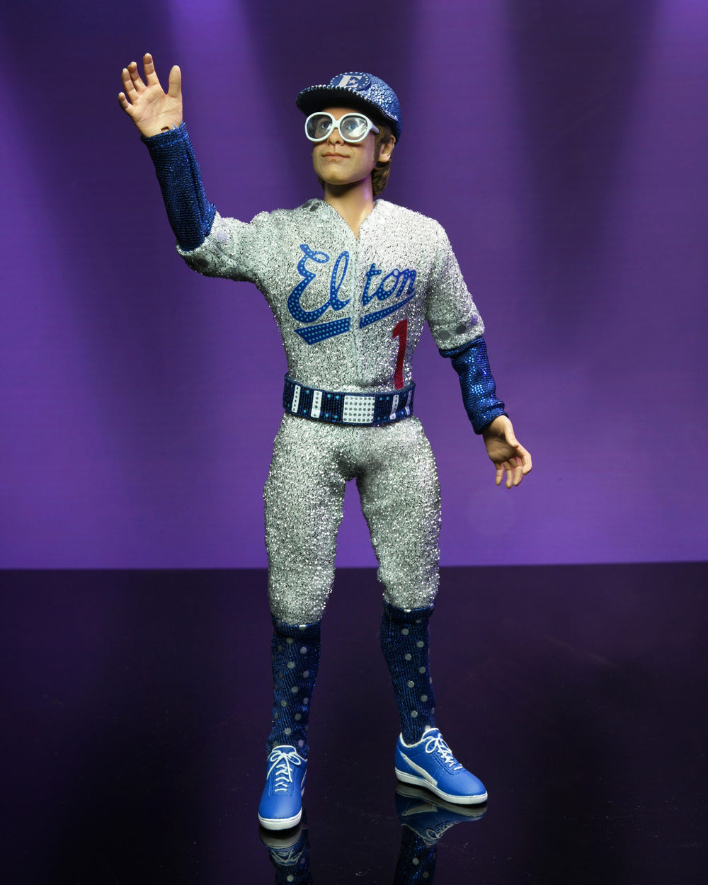 Elton John Collectible 2022 NECA Live in '75 Dodger Stadium 8"  Clothed Action Figure