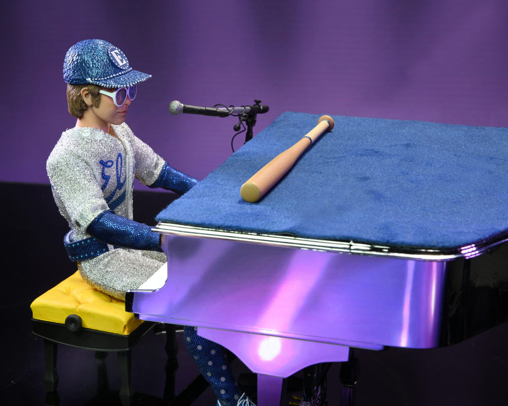 Elton John Collectible 2022 NECA Live in '75 Dodger Stadium 8"  Clothed Action Figure