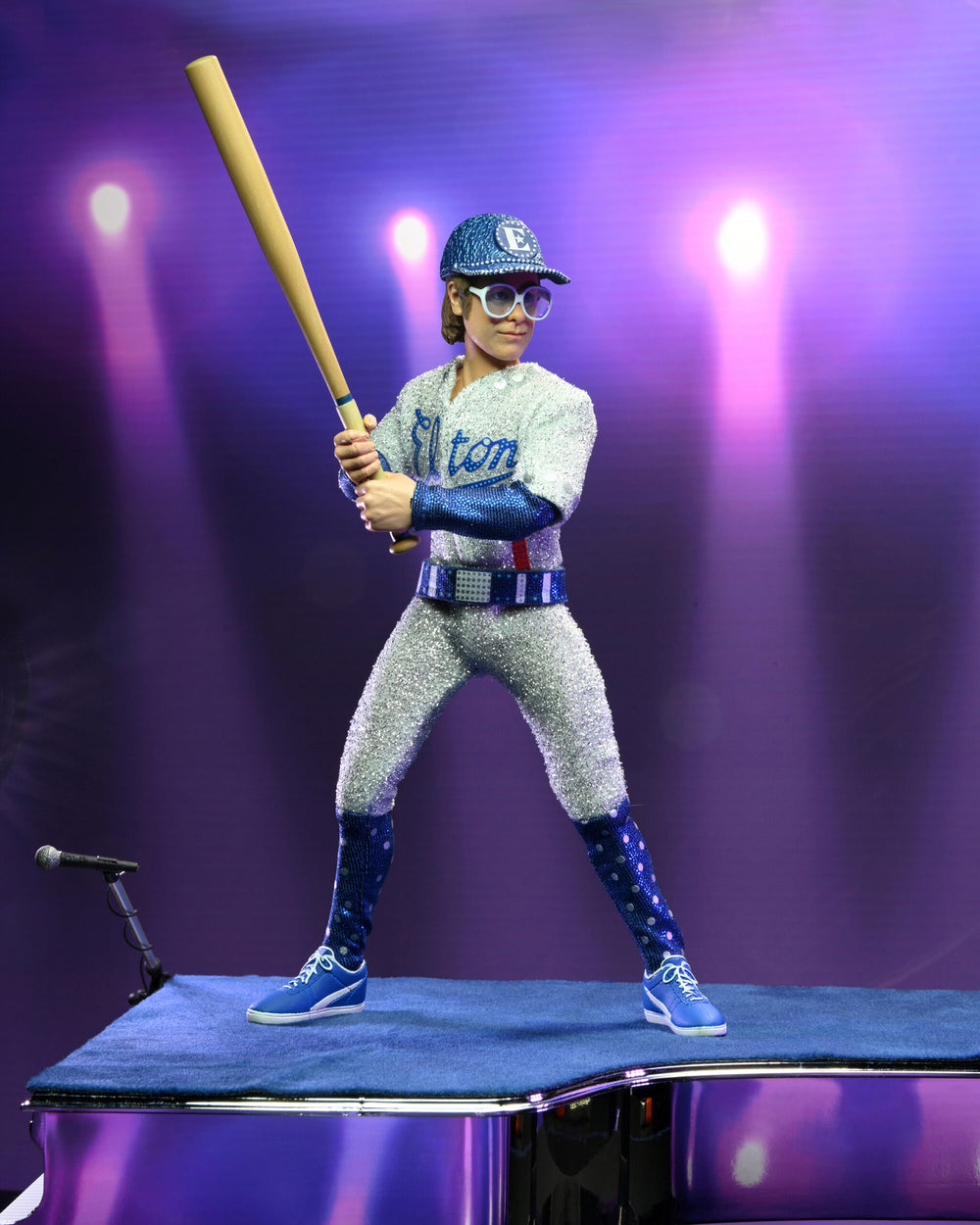 Elton John Collectible 2022 NECA Live in '75 Dodger Stadium 8"  Clothed Action Figure