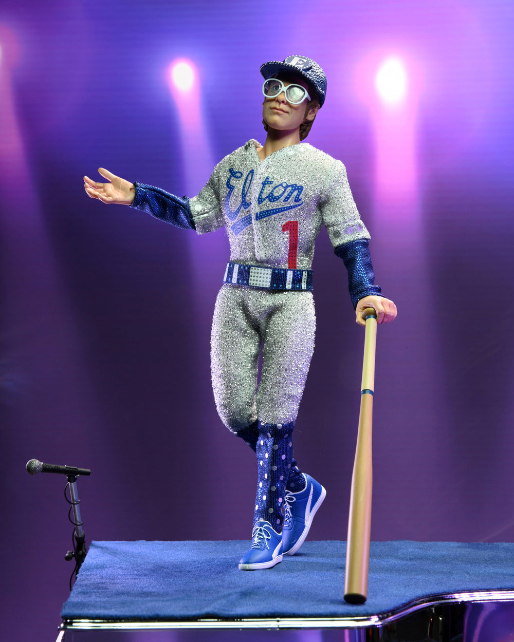 Elton John Collectible 2022 NECA Live in '75 Dodger Stadium 8"  Clothed Action Figure