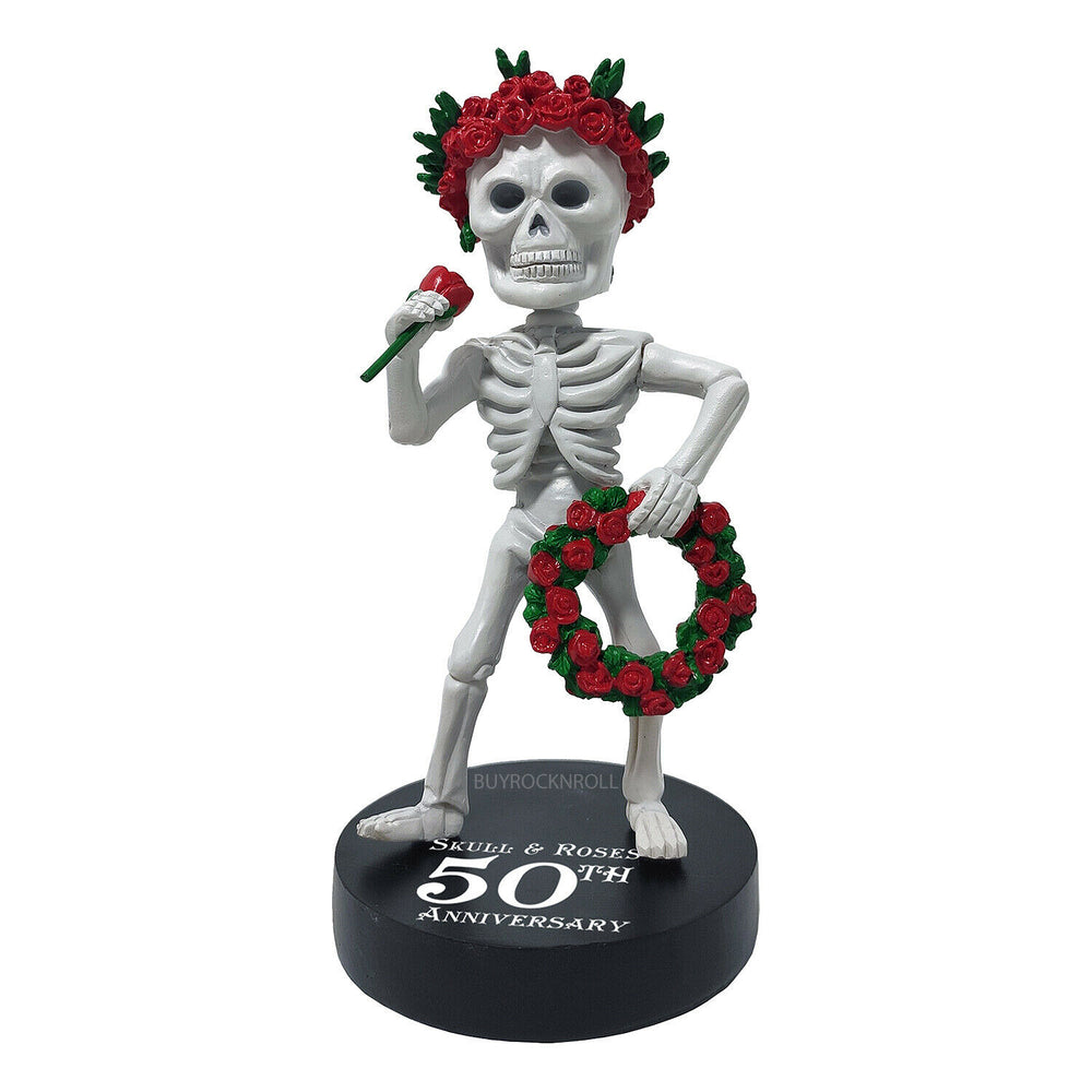 Grateful Dead Collectible 2021 Kollectico Skull & Roses 50th Anniversary Bobblehead