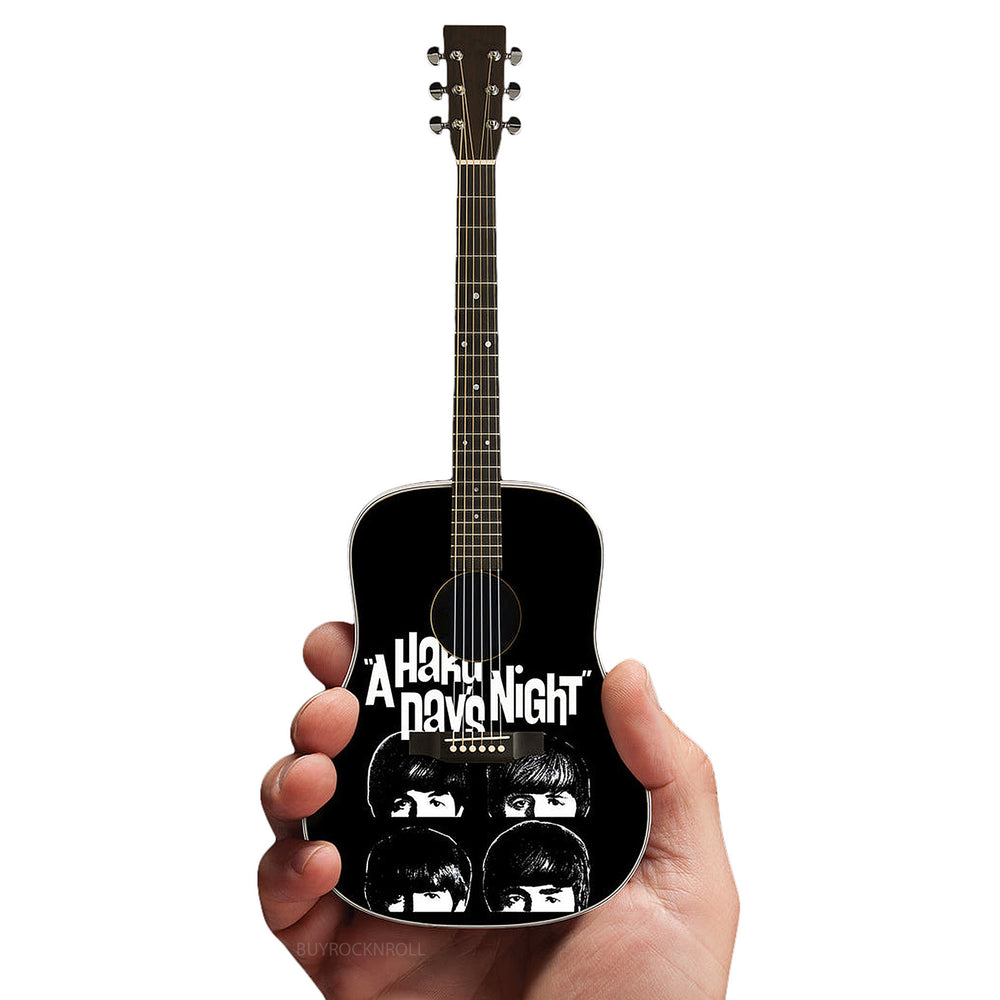 Fab Four Collectible A Hard Day's Night Tribute Mini Acoustic Guitar-Radio Days