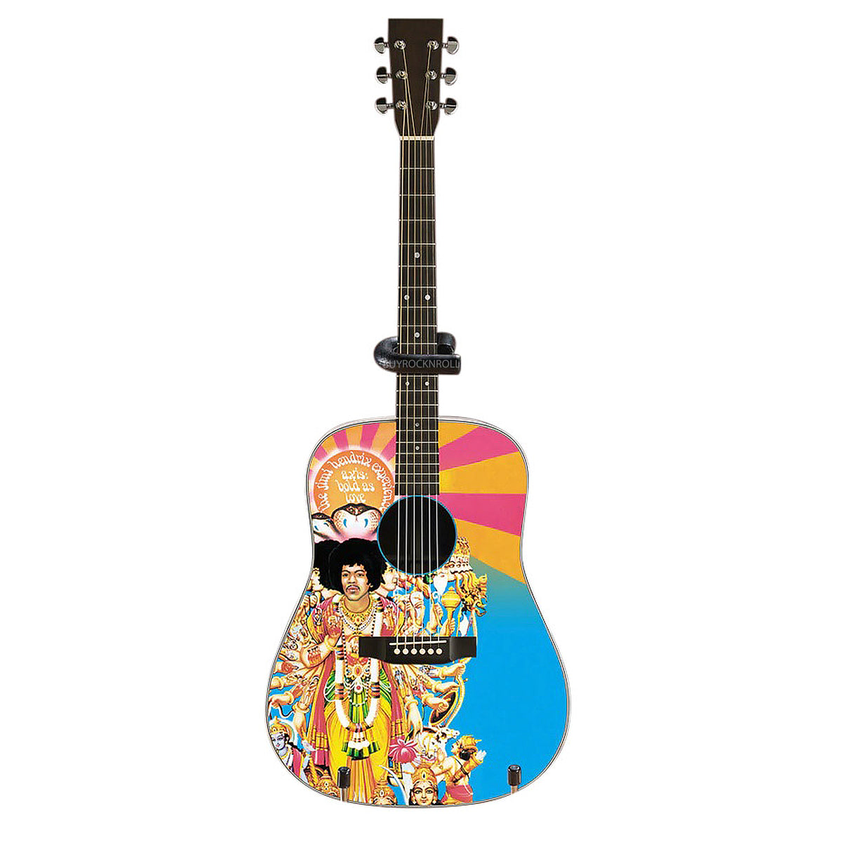 Axe Heaven Jimi Hendrix AXIS Bold As Love Mini Acoustic Guitar Model In Collectors Packaging.Sleeve