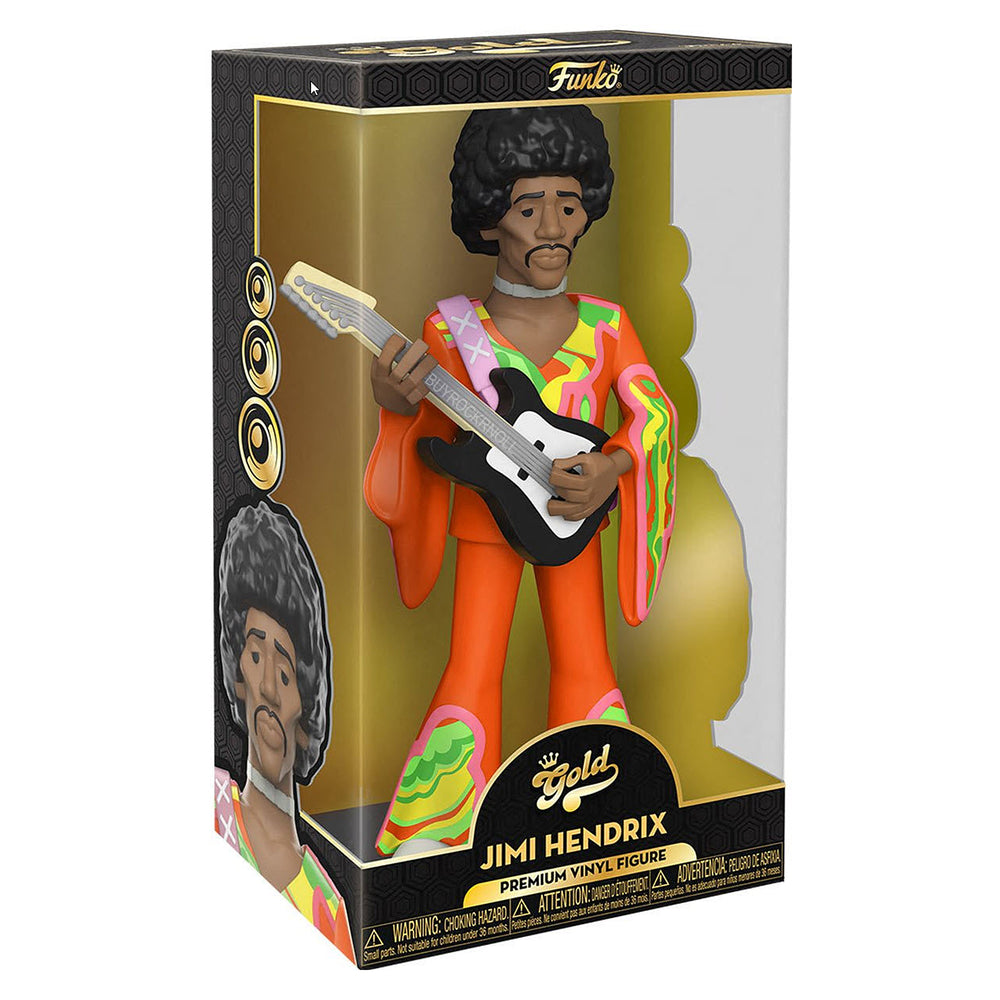 Jimi Hendrix Collectible Handpicked 2022 Funko Premium Gold Vinyl 12 Inch Figure