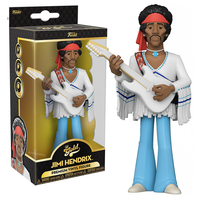 Jimi Hendrix Collectible 2022 Handpicked Funko 5 Inch Premium Gold Vinyl Figure