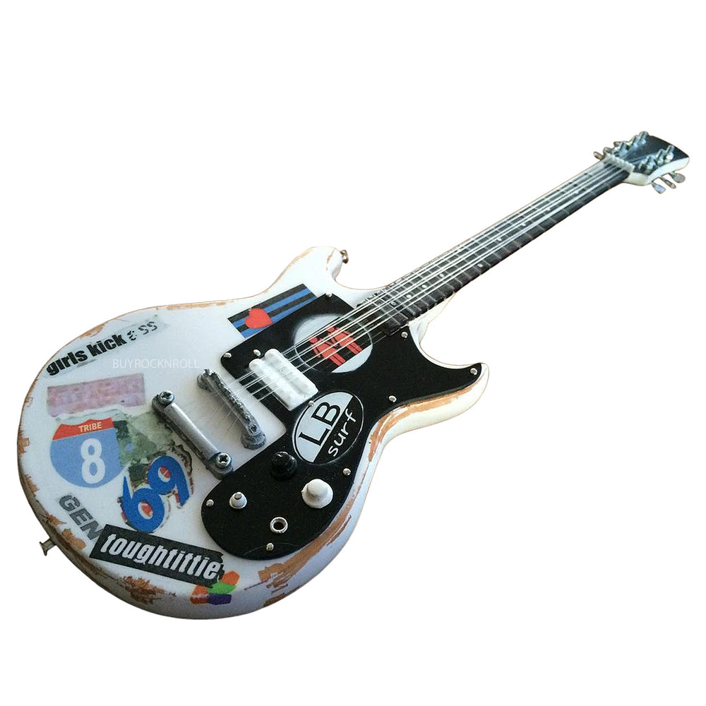 SOLD OUT! Joan Jett Collectible Axe Heaven Joan Jett &The Blackhearts "Girls Kick Ass" Tribute Miniature Guitar Model