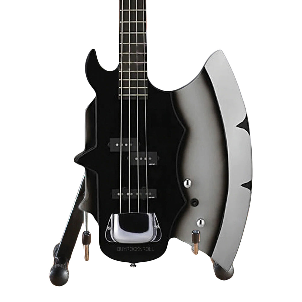 KISS Collectible Axe Heaven Gene Simmons Signature AXE Bass Mini Guitar Model in Collectors Packaging
