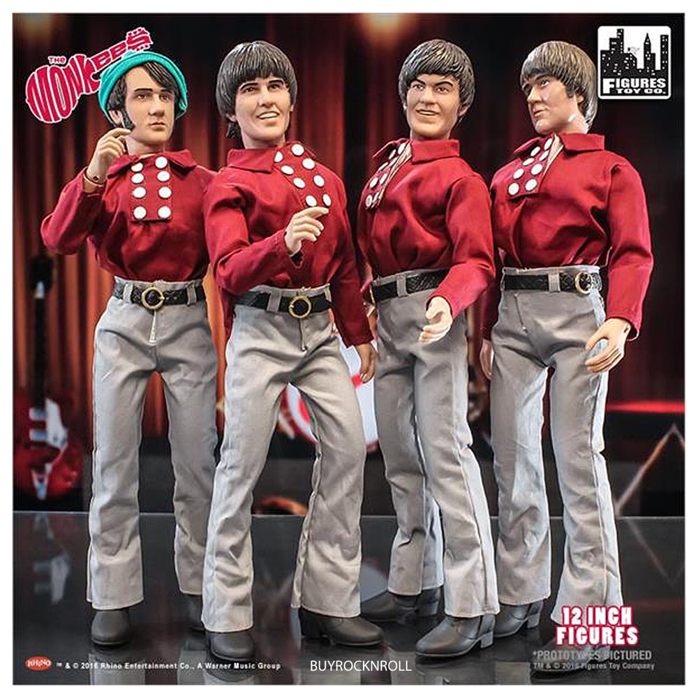 The Monkees Collectible 2015 Figures Toy Company Retro Red Suit 12" Doll Set