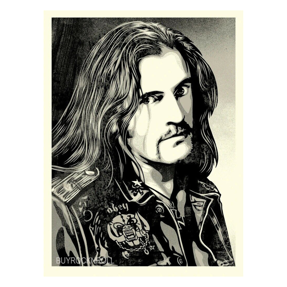 Motorhead Collectible 2021 Obey Giant Lemmy Damaged Case Screen 18x 24 Print Limited Edition 550