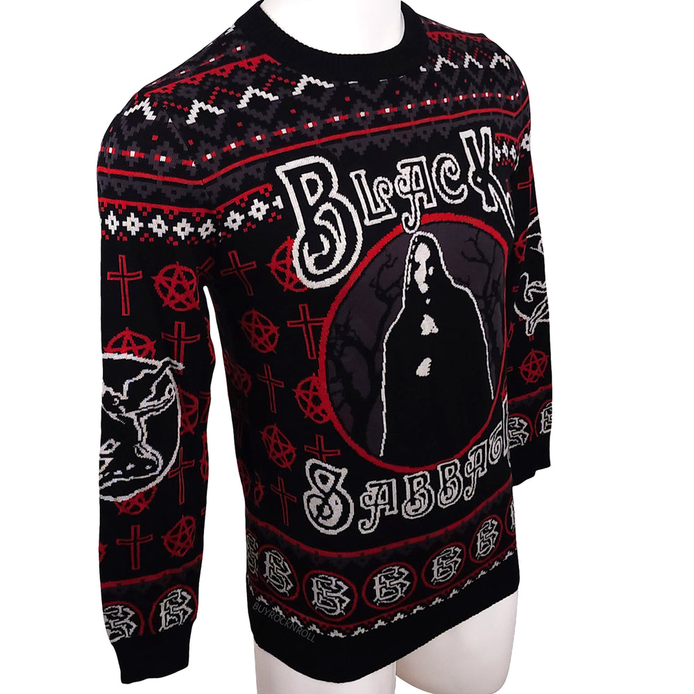 Ozzy Osbourne Collectible 2016 Bravado Black Sabbath Cloaked Woman Ugly Christmas Sweater - Size Small