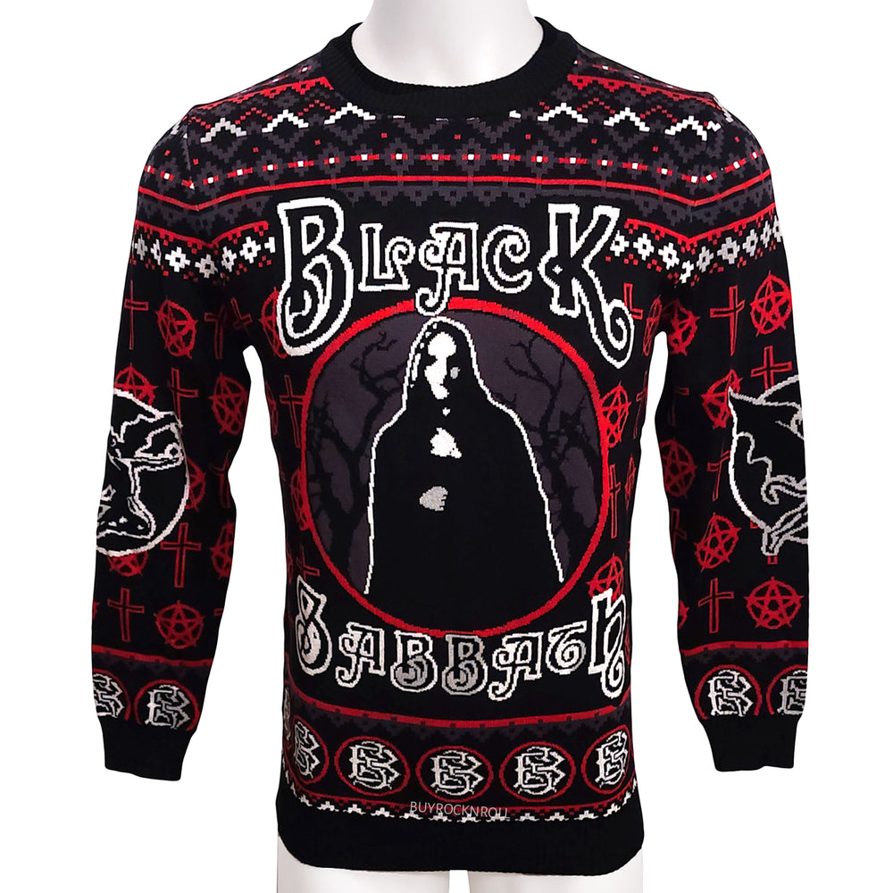 Ozzy Osbourne Collectible 2016 Bravado Black Sabbath Cloaked Woman Ugly Christmas Sweater - Size Small