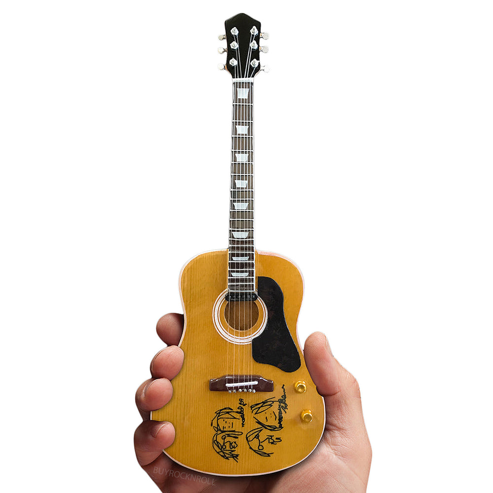 John Lennon “Give Peace a Chance” Mini Acoustic Guitar Replica - Fab Four