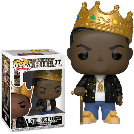 Notorious B.I.G. Collectible Handpicked 2018 Funko Pop! Rocks Biggie Figures in Protector Display Case