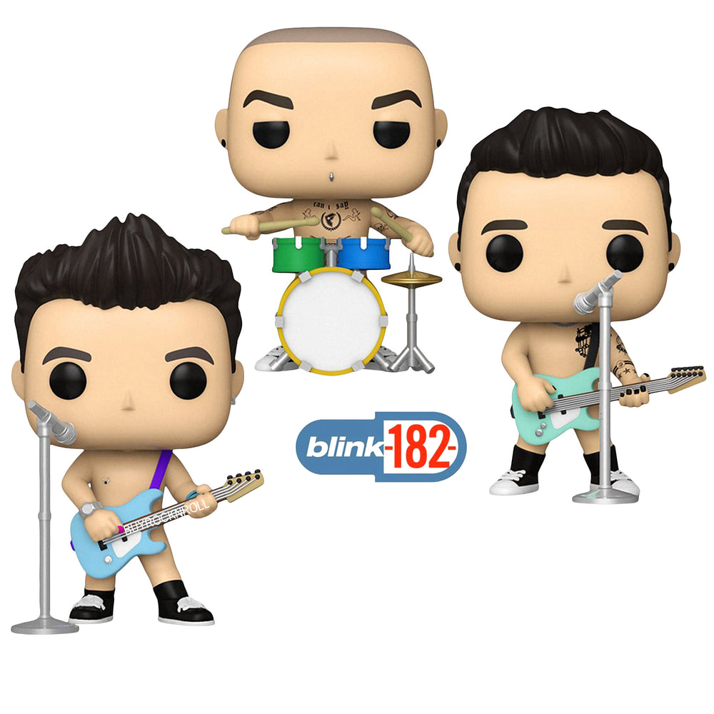 Blink-182 Collectible 2023 Handpicked Funko Pop Rocks What's My Age Again? Figure 3-Pack