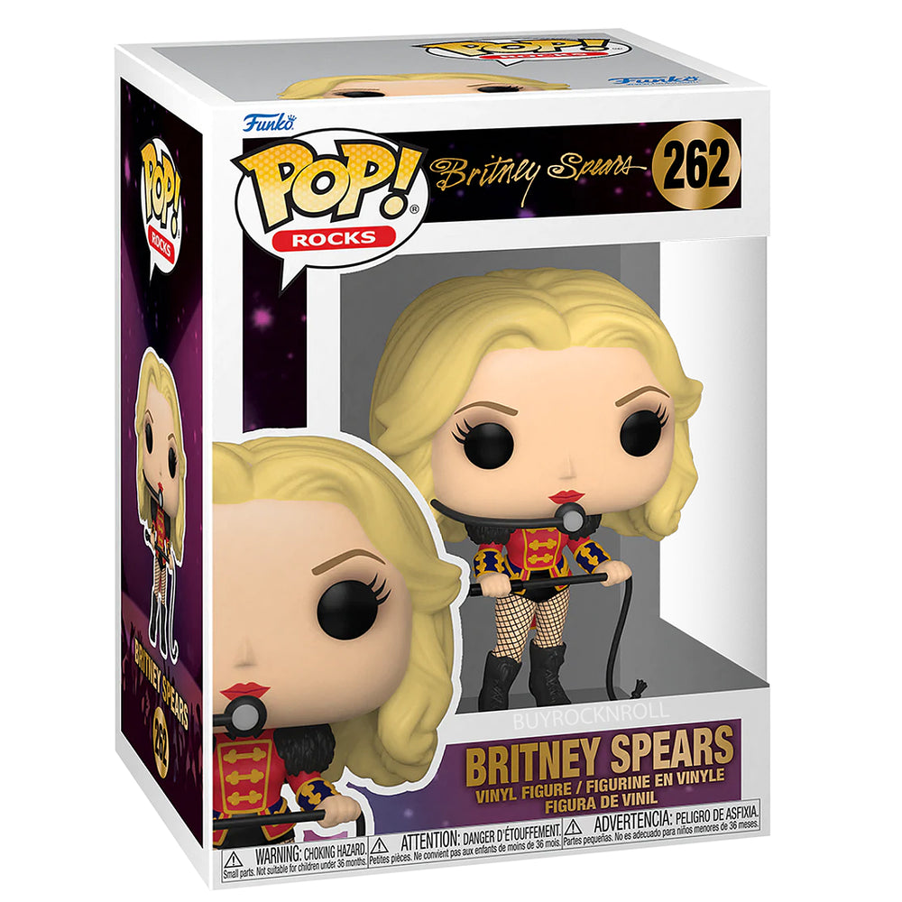 Britney Spears Collectible Handpicked 2022 Funko Pop Rocks Ringleader Figure #262 in Protector