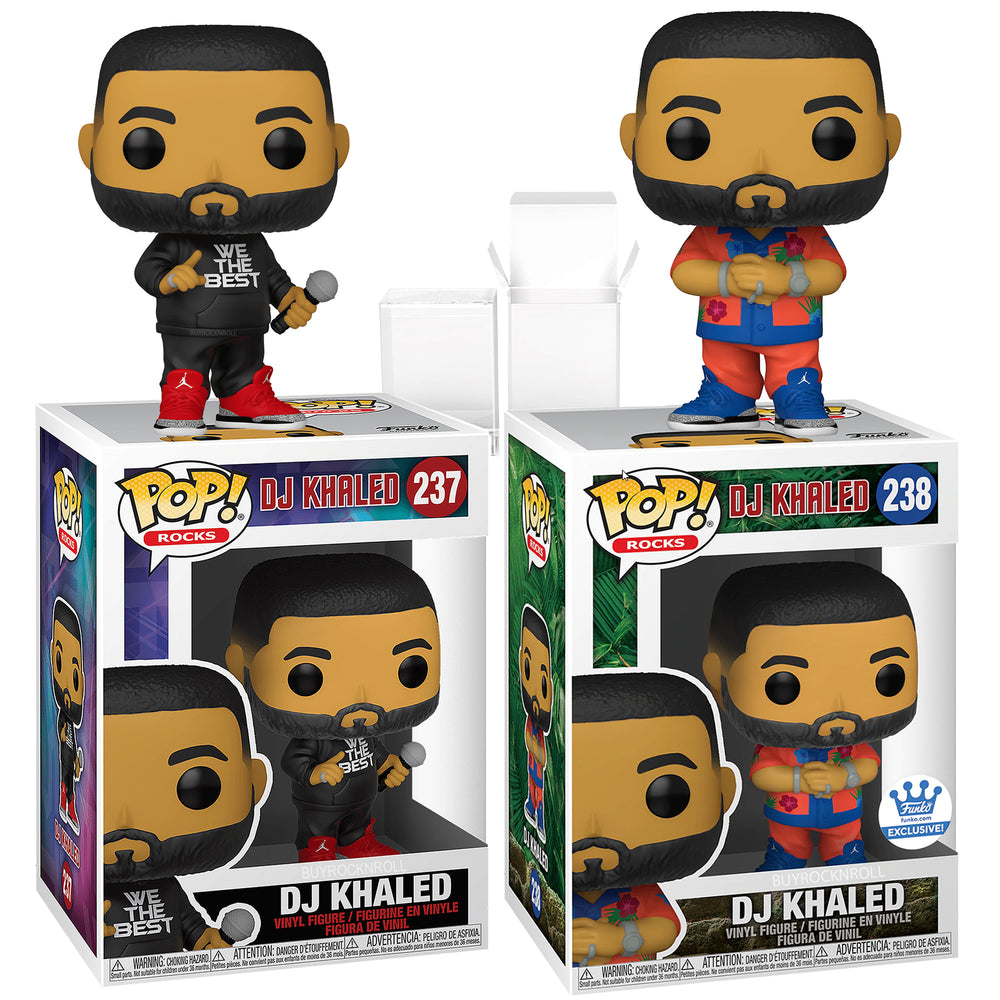 DJ Khaled 2021 & 22 Handpicked Funko Pop Rocks Figures #237 & $238-Store Exclusive