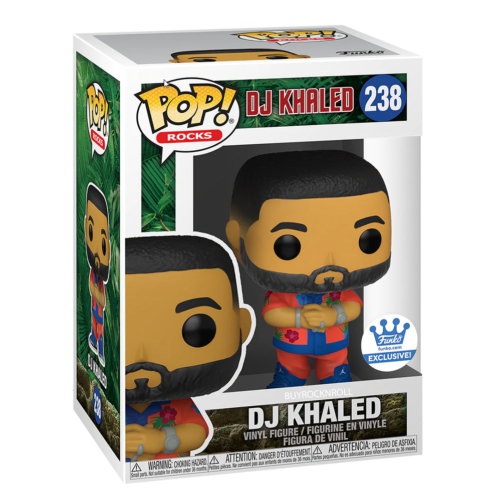 DJ Khaled 2021 Handpicked Funko Shop Exclusive Pop Rocks Figure #238 in Protector Display
