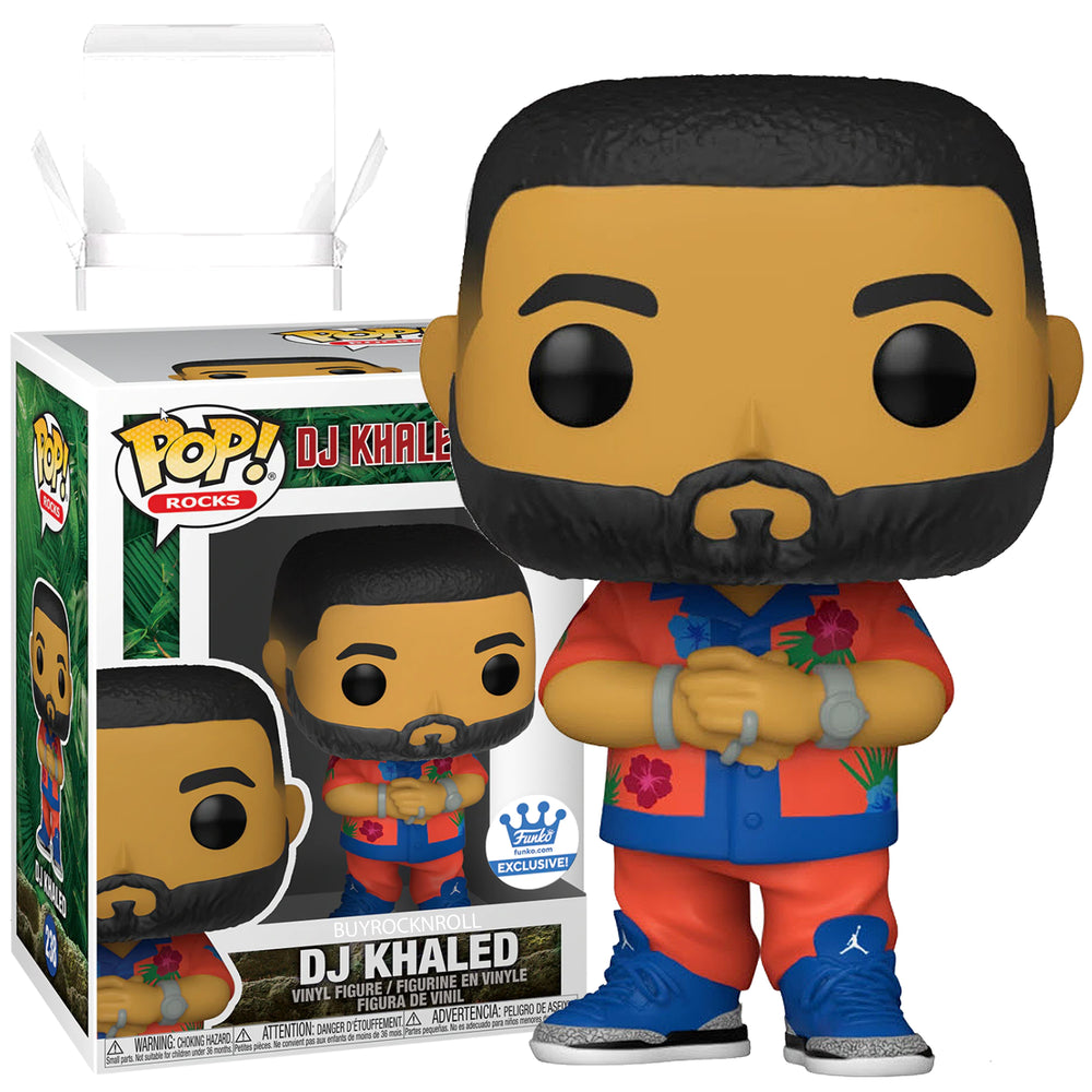 DJ Khaled 2021 Handpicked Funko Shop Exclusive Pop Rocks Figure #238 in Protector Display