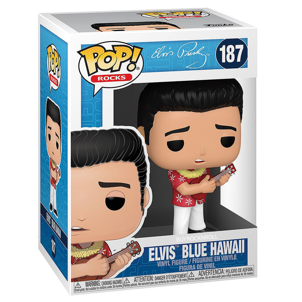 Elvis Presley Collectibles Funko Pop Rocks 5 Figure Set: '68 Comeback, Blue Hawaii & Jailhouse Rock