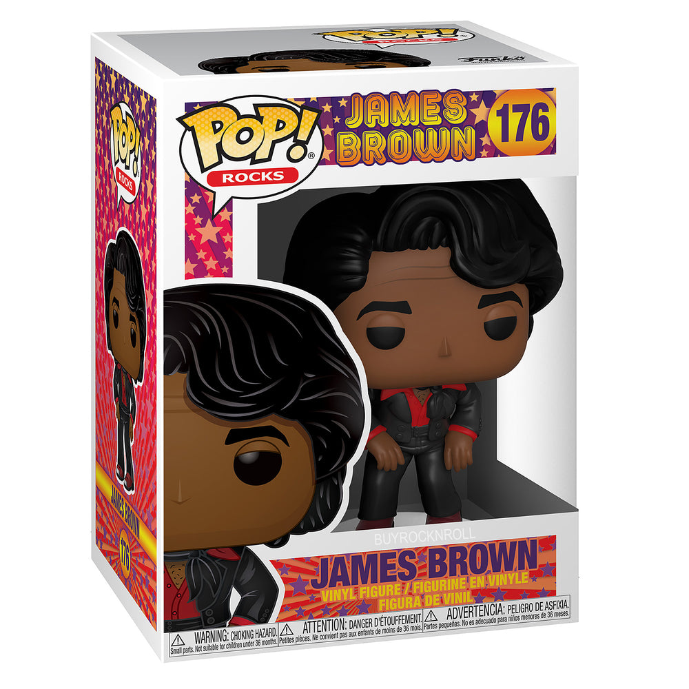 James Brown 2020 Funko Pop Rocks God Father of Soul Figure #176 in Protector
