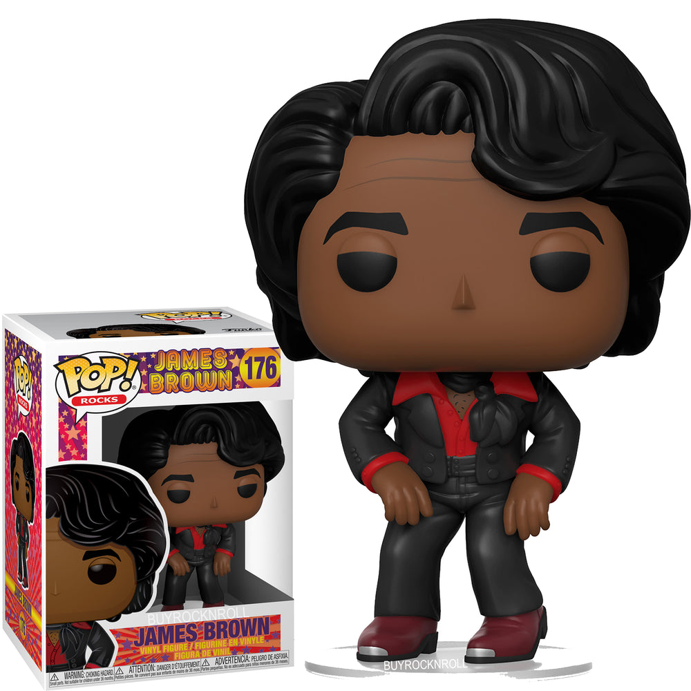 James Brown 2020 Funko Pop Rocks God Father of Soul Figure #176 in Protector