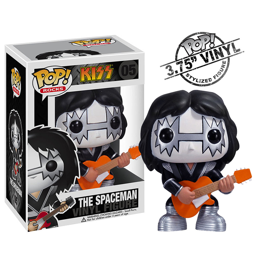 Rare KISS Collectible 2011 Funko Pop! Rocks Ace Frehley Figure #05 in Stacks Display