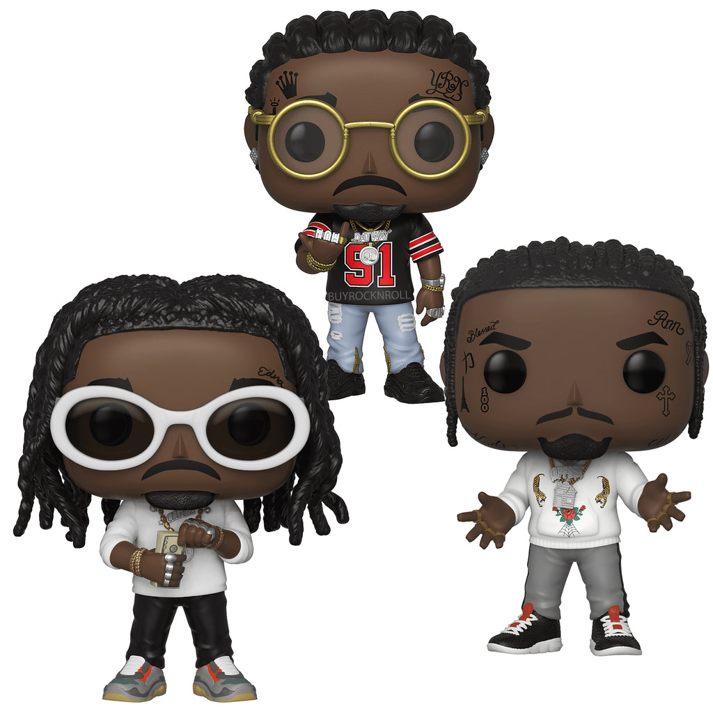 MIGOS Funko POP Rocks Figure Set - Offset, Quavo, Takeoff