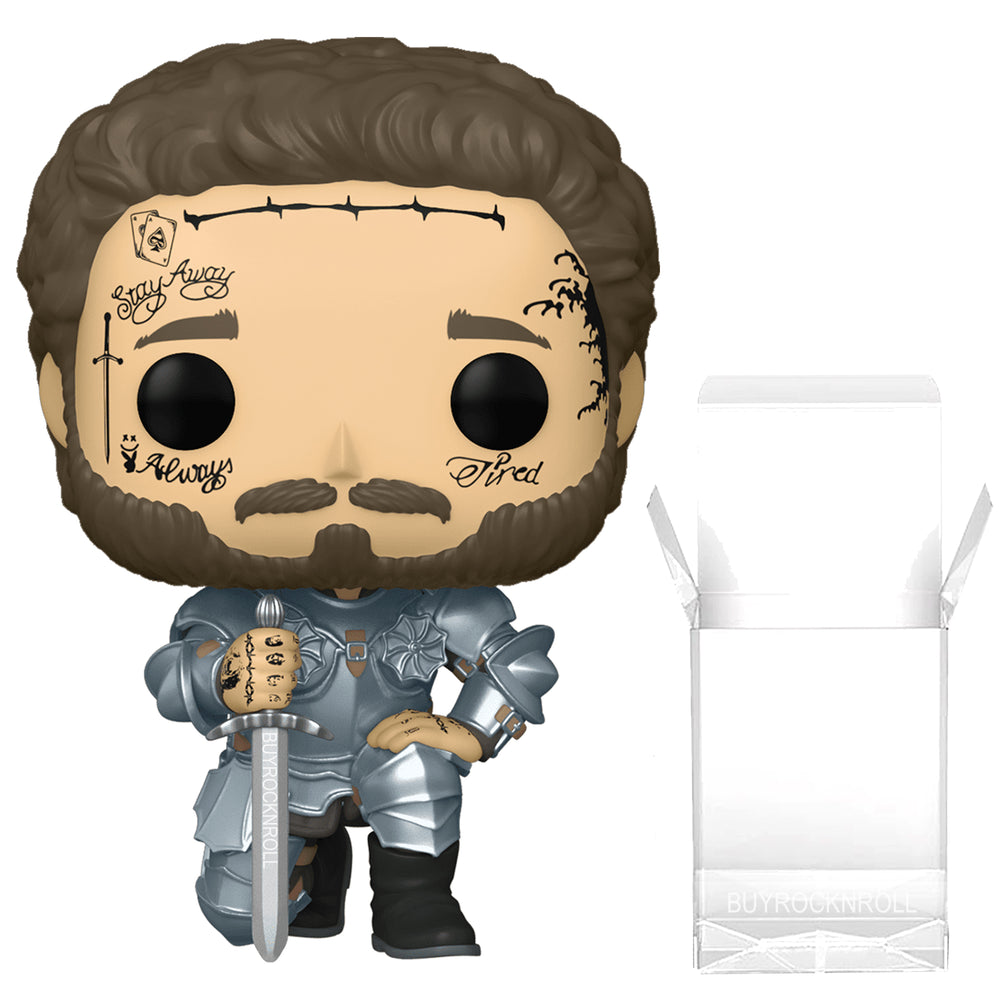 Post Malone Collectible 2021 Handpicked Funko Pop! Rocks Knight Figure #253 in Protector