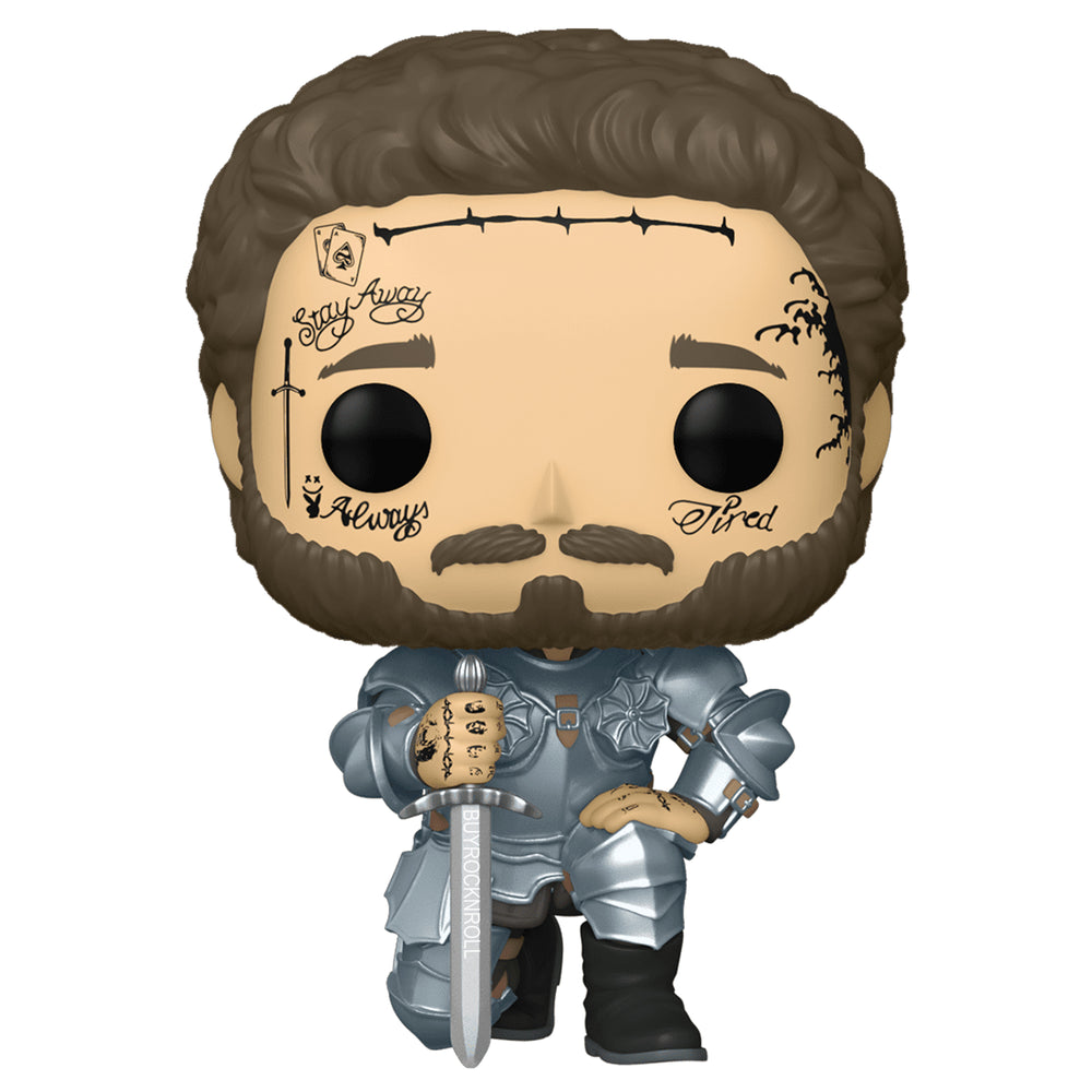 Post Malone Collectible 2021 Handpicked Funko Pop! Rocks Knight Figure #253 in Protector