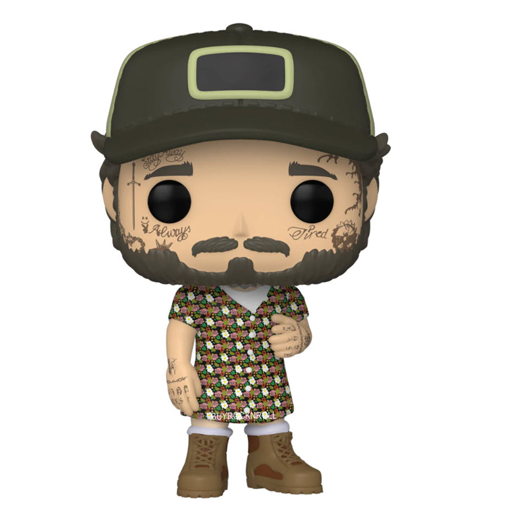Post Malone Collectible 2022 Handpicked Funko Pop! Rocks Sundress Figure #254 in Protector