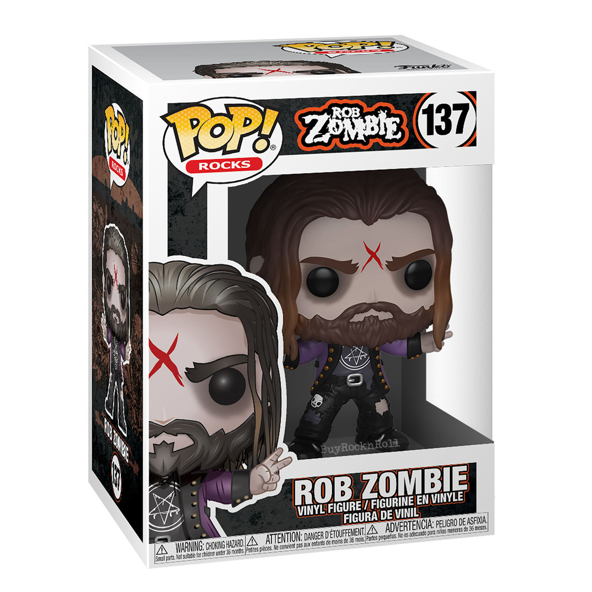 Rob Zombie Collectible 2019 Funko Pop! Rocks Vinyl Figure #137 NM/MT