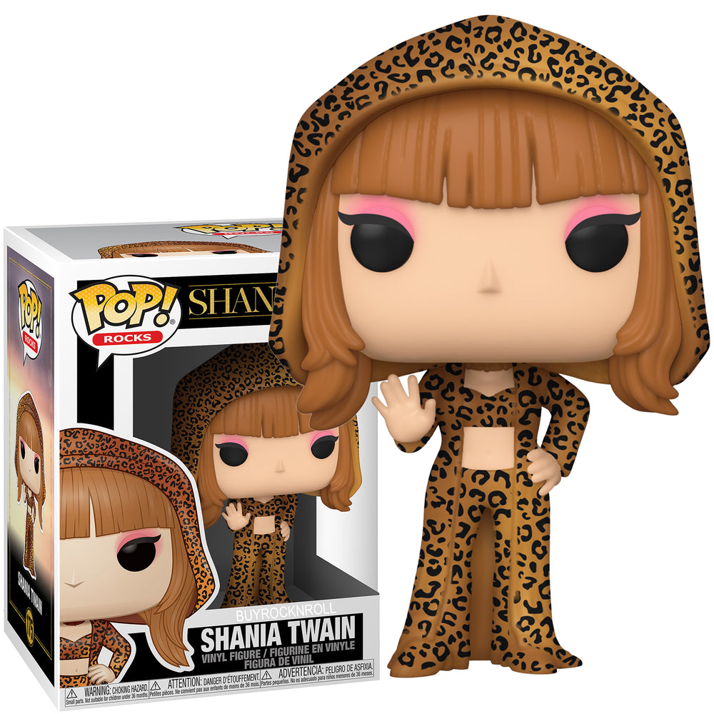 Shania Twain 2020 Funko Pop Rocks Queen of Country Pop Figure #175 in Protector