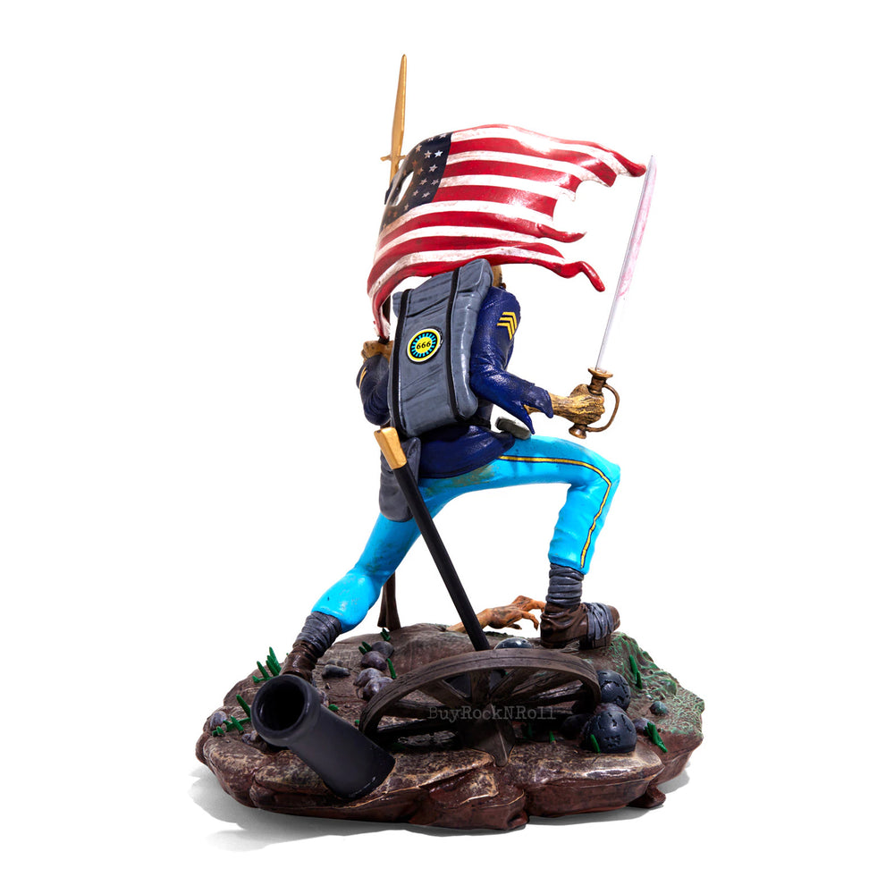Iron Maiden Collectible 2018 Incendium Legacy of the Beast American Flag Trooper Eddie Variant Statue OOP