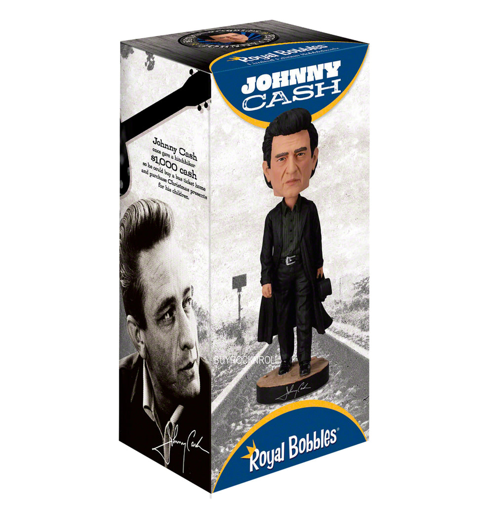 Johnny Cash Collectible Handpicked Royal Bobbles Man In Black Bobblehead