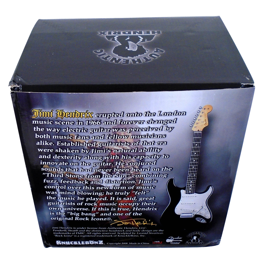 SOLD OUT! Jimi Hendrix Collectible: 2008 Knucklebonz Rock Iconz Guitar Hero Color Statue