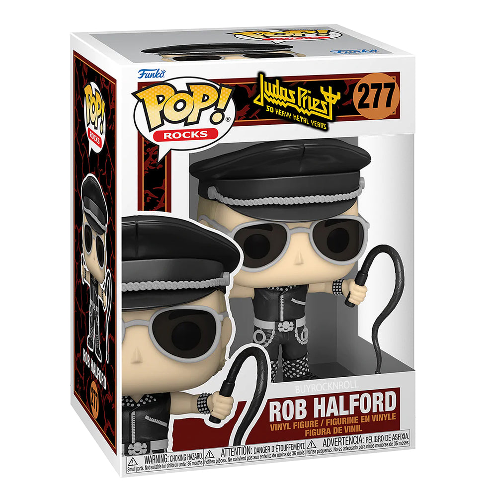 Judas Priest Collectible Handpicked Funko Pop! Rocks Rob Halford Figure #277 in Protector