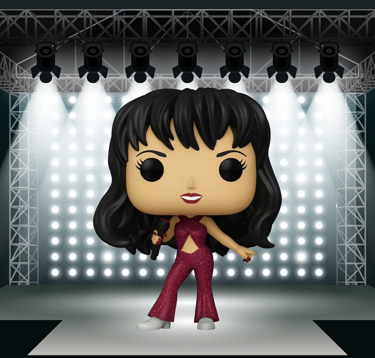 SOLD OUT! Selena 2021 Funko Pop Rocks #205 Burgundy Outfit Glitter Figure
