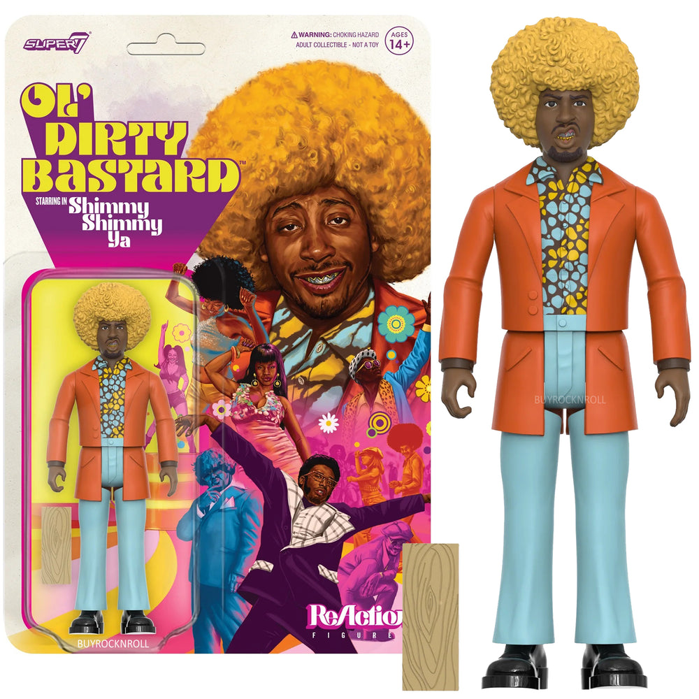 Ol' Dirty Bastard Collectible 2023 Super7 ODB Reaction Figures Shimmy Shimmy Ya Wave 3