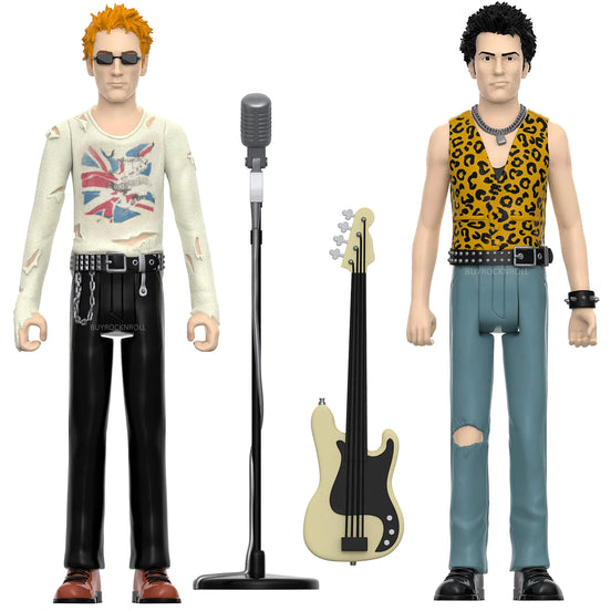 Sex Pistols 2022 Super7 Reaction Figures Johnny Rotten Sid Viscious Wave 1