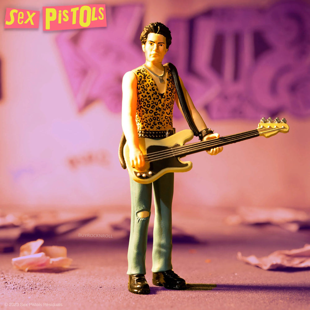 Sex Pistols Collectible 2023 Super7 Reaction Figures Johnny Rotten Sid Viscious