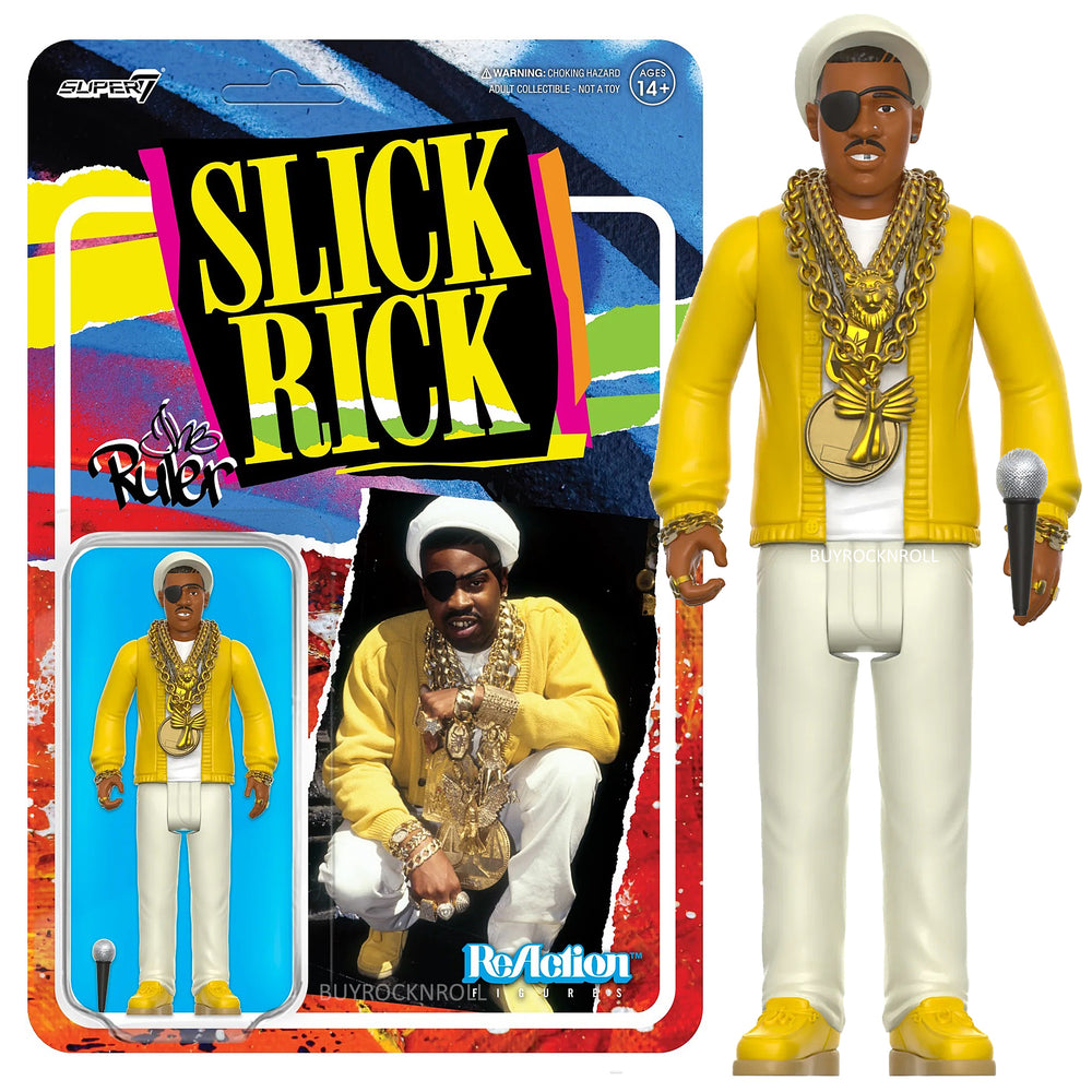 Slick Rick Collectible 2022 Handpicked Super7 The Ruler Reaction Figure