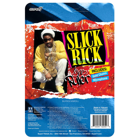 Slick Rick Collectible 2022 Handpicked Super7 The Ruler Reaction Figure