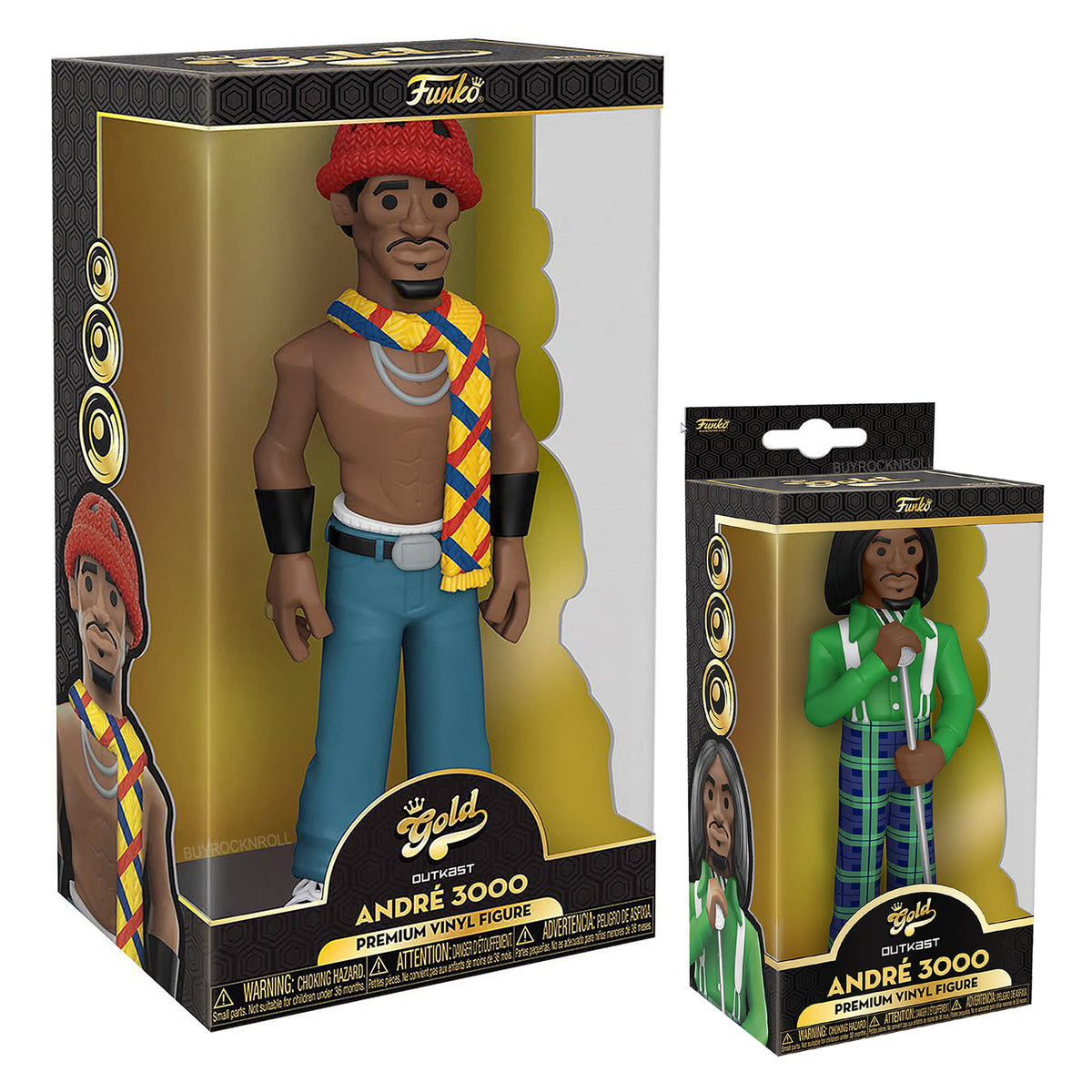 Outkast Collectible 2021 Funko Vinyl Gold Andre 3000 & Big Boi 5 &12