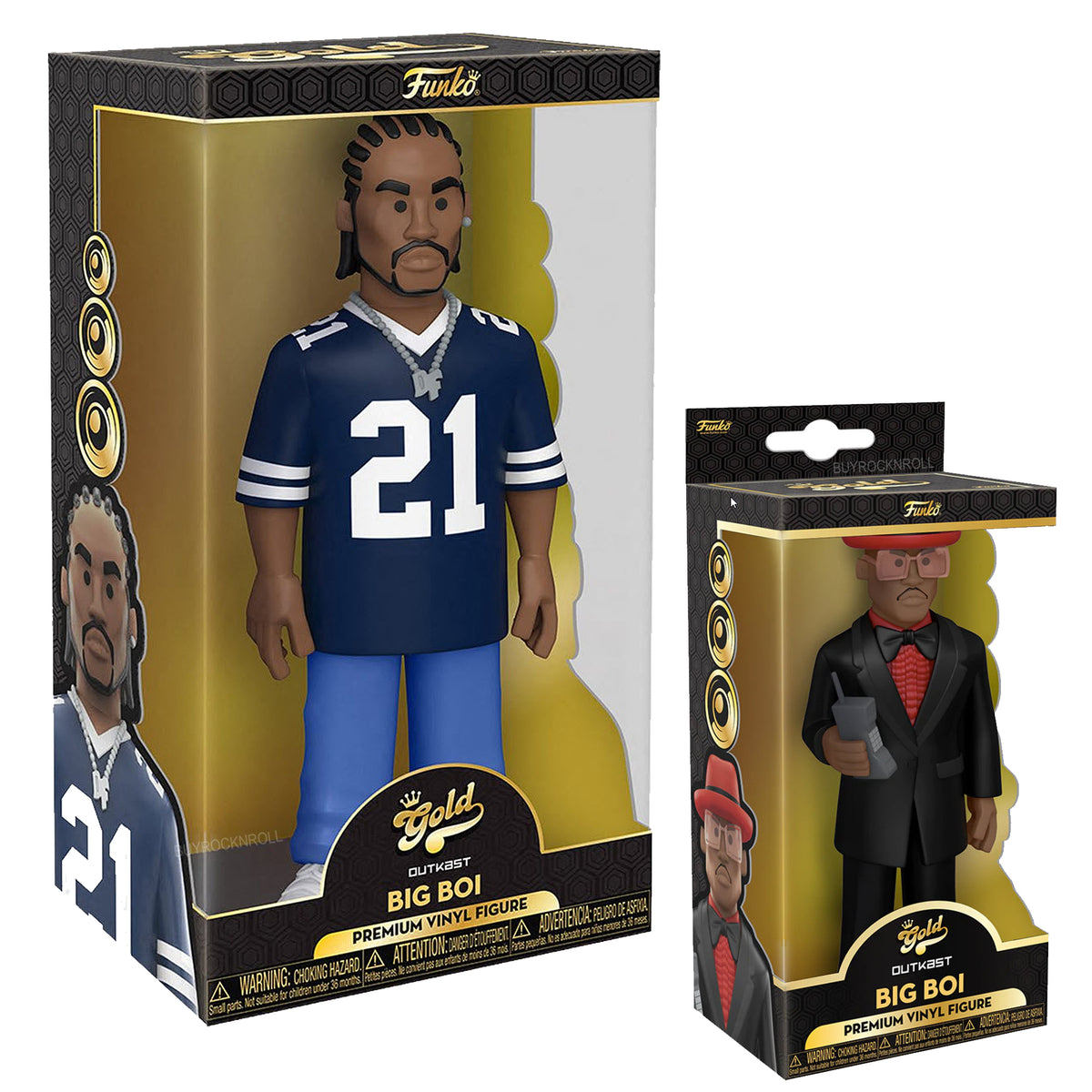 Outkast Collectible 2021 Funko Vinyl Gold Andre 3000 & Big Boi 5 &12