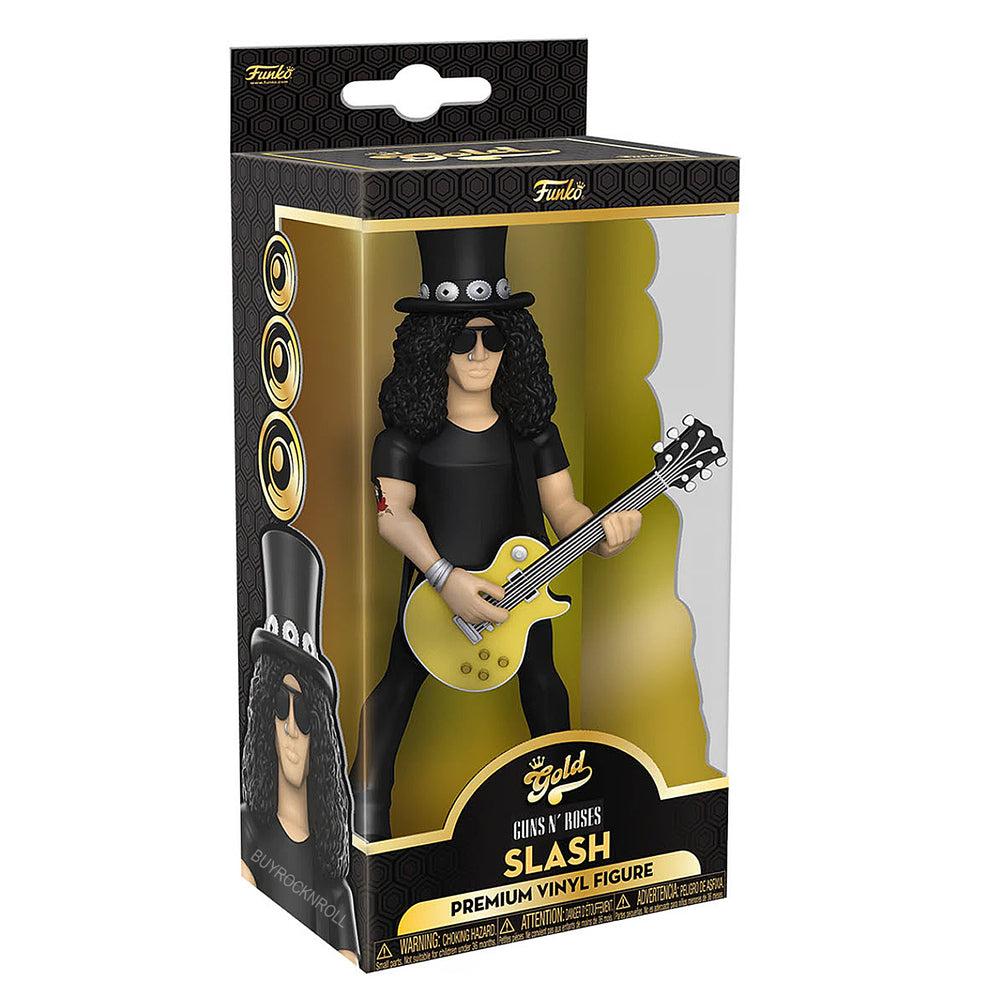 Guns N Roses Collectible 2022 Handpicked Funko Premium Vinyl Gold Slash 5 Inch Figure