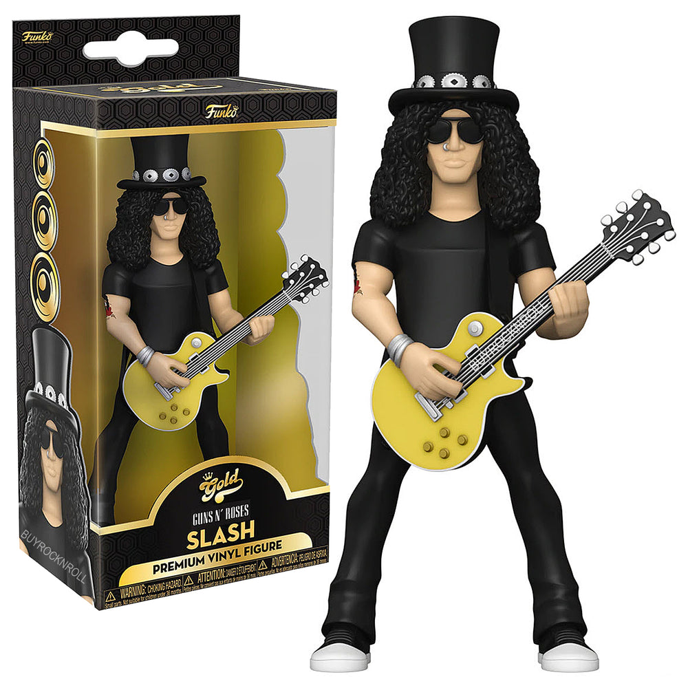 Guns N Roses Collectible 2022 Handpicked Funko Premium Vinyl Gold Slash 5 Inch Figure