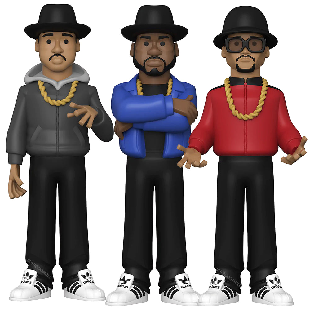 RUN DMC Jam Master Jay Handpicked 2022 Premium Vinyl Gold 5" Figure Set