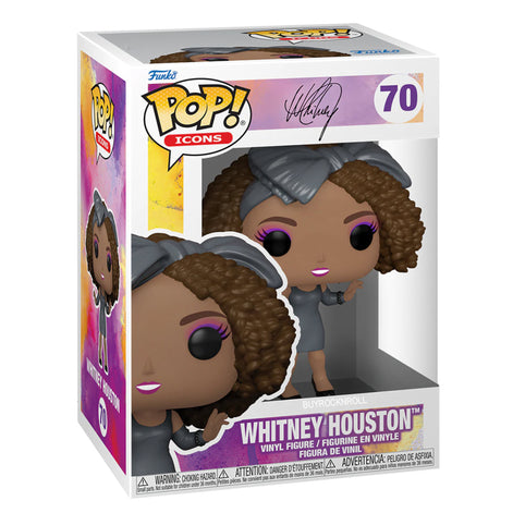 Whitney Houston Collectible 2022 Handpicked Funko Pop Icons How Will I Know Figure #70 in a Protector