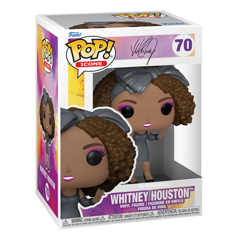 Whitney Houston Collectible 2022 Handpicked Funko Pop Icons How Will I Know Figure #70 in a Protector