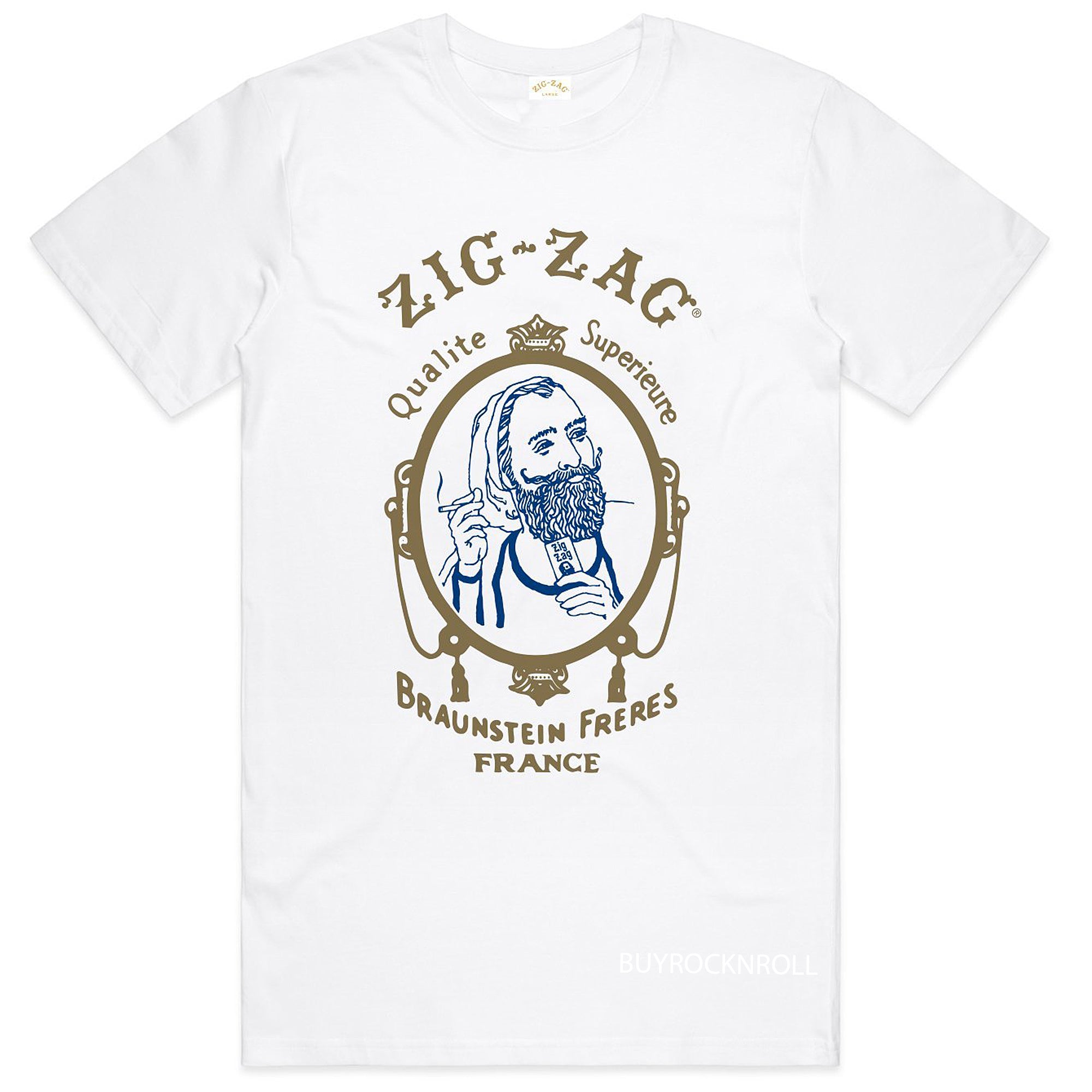 Zig-Zag Collectible Classic Zouave Soldier Zig-Zag Man White T-Shirt - SMALL